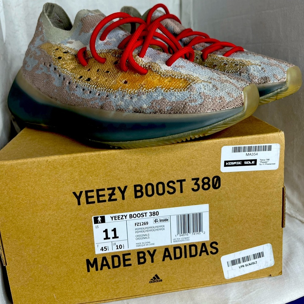 Make Offer! Yeezy Boost 380 "Pepper" Size 11